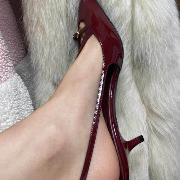 Miu miu crimson slingback - Picture 3 of 6